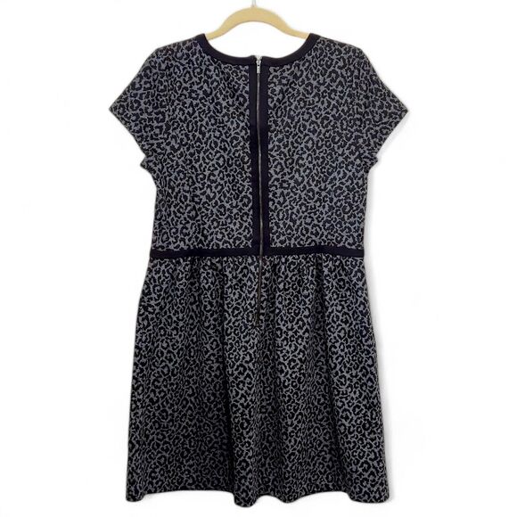 Loft Women’s Dress Office Chic Minimalist Animal Print Cinched Waist Size 12 - Picture 3 of 8